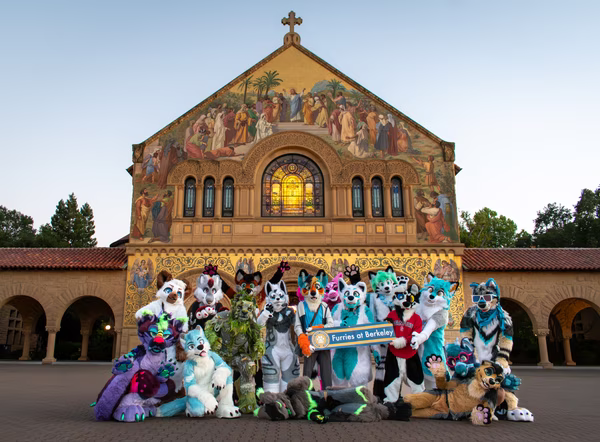 2024-08-18 - Group Photo at Stanford Memorial Church - “Furries at Berkeley” - Stanford Furmeet (Stanford, CA)