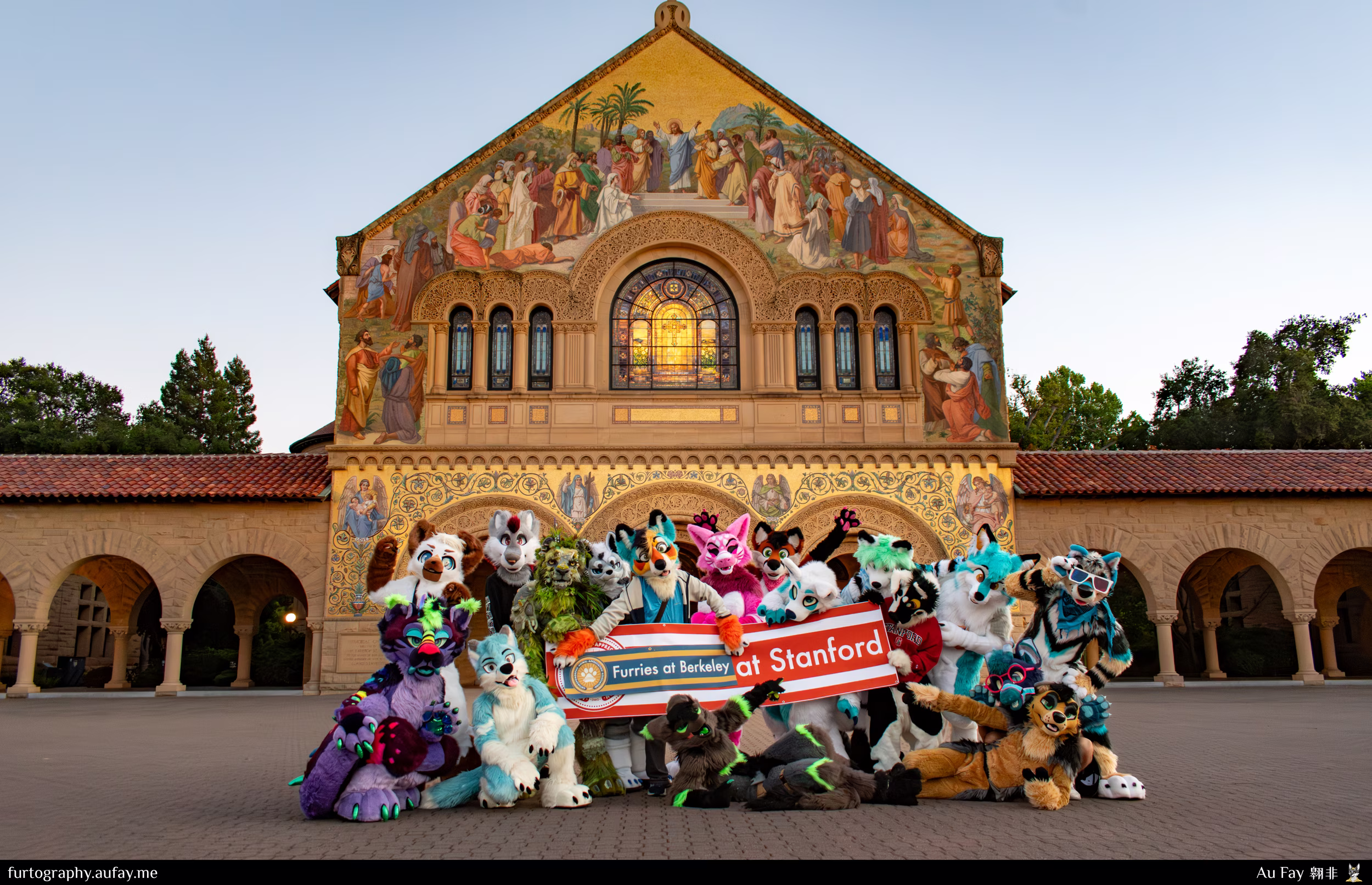 2024-08-18 - Group Photo at Stanford Memorial Church - "Furries at Berkeley at Stanford" - Stanford Furmeet (Stanford, CA)