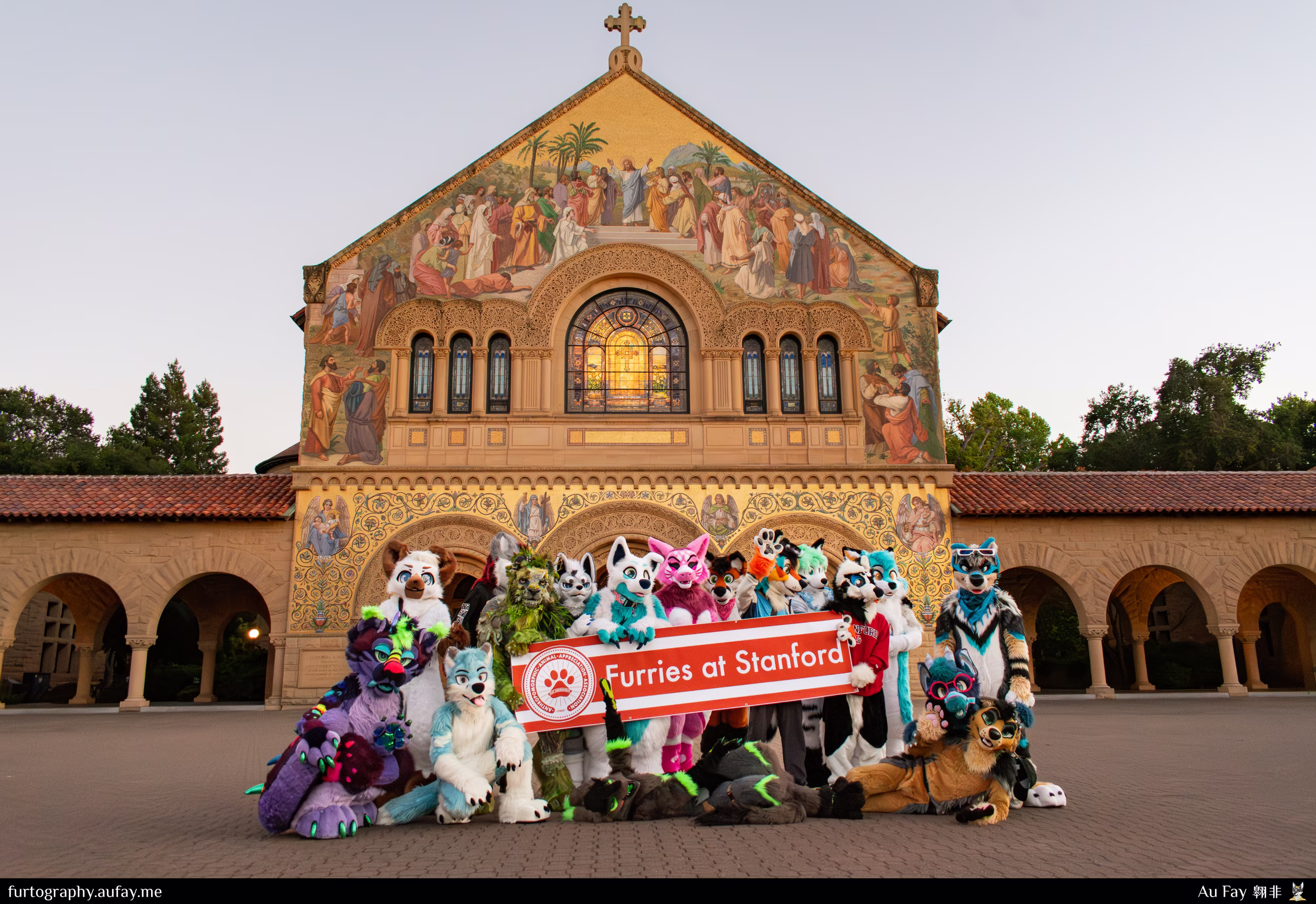 2024-08-18 - Group Photo at Stanford Memorial Church - "Furries at Stanford" - Stanford Furmeet (Stanford, CA)