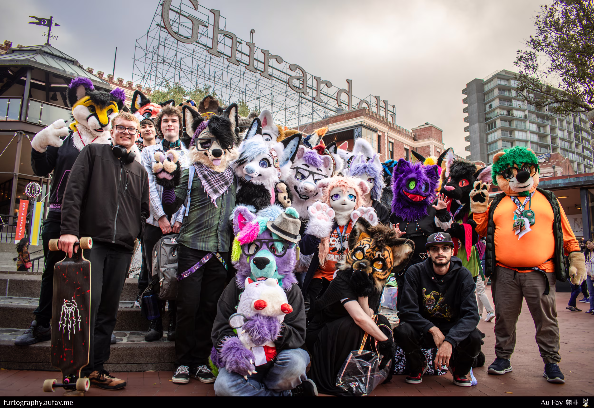 2024-09-21 - Group Photo in front of Ghirardelli - PawGoda (San Francisco, CA)