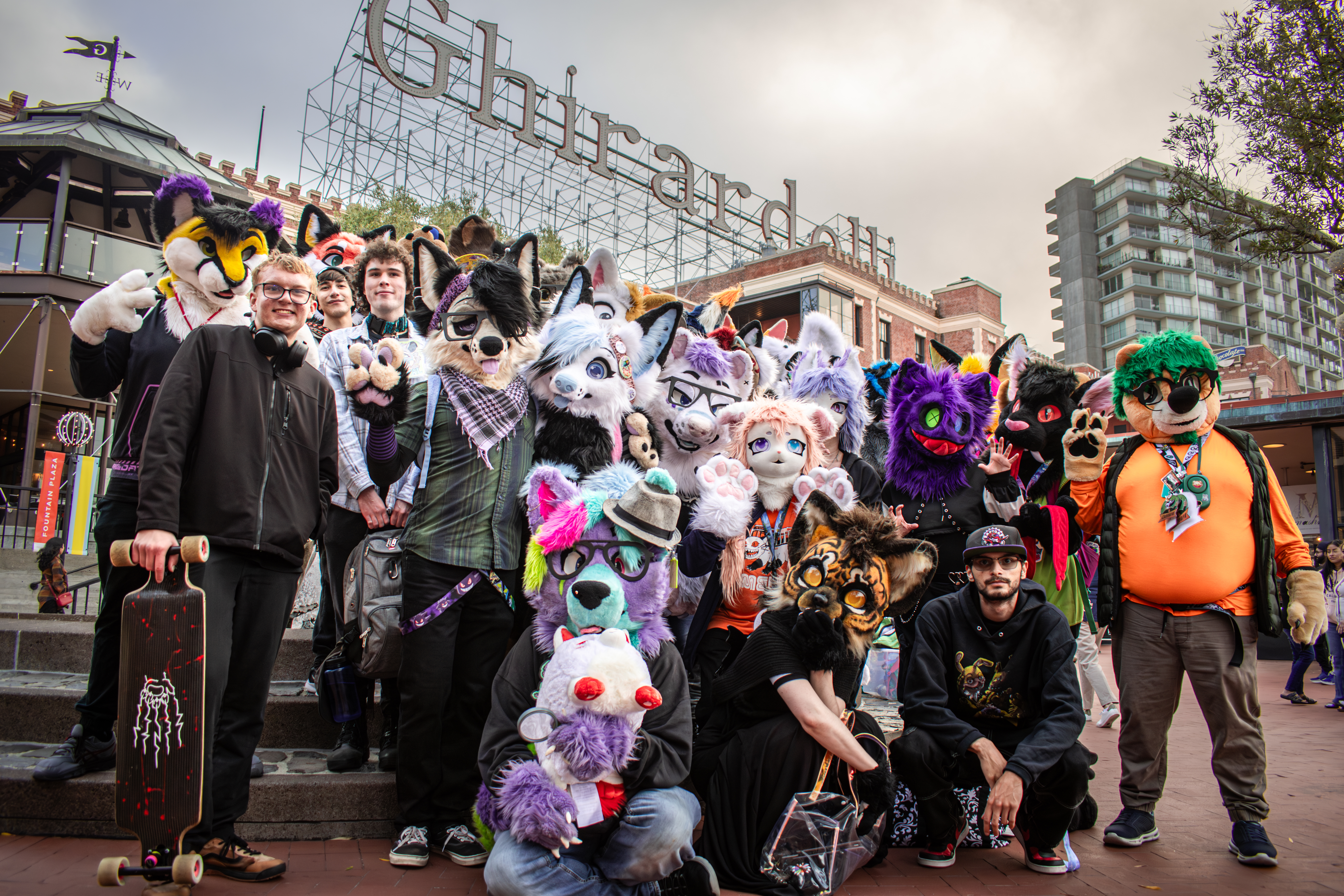 2024-09-21 - Group Photo in front of Ghirardelli - PawGoda (San Francisco, CA)
