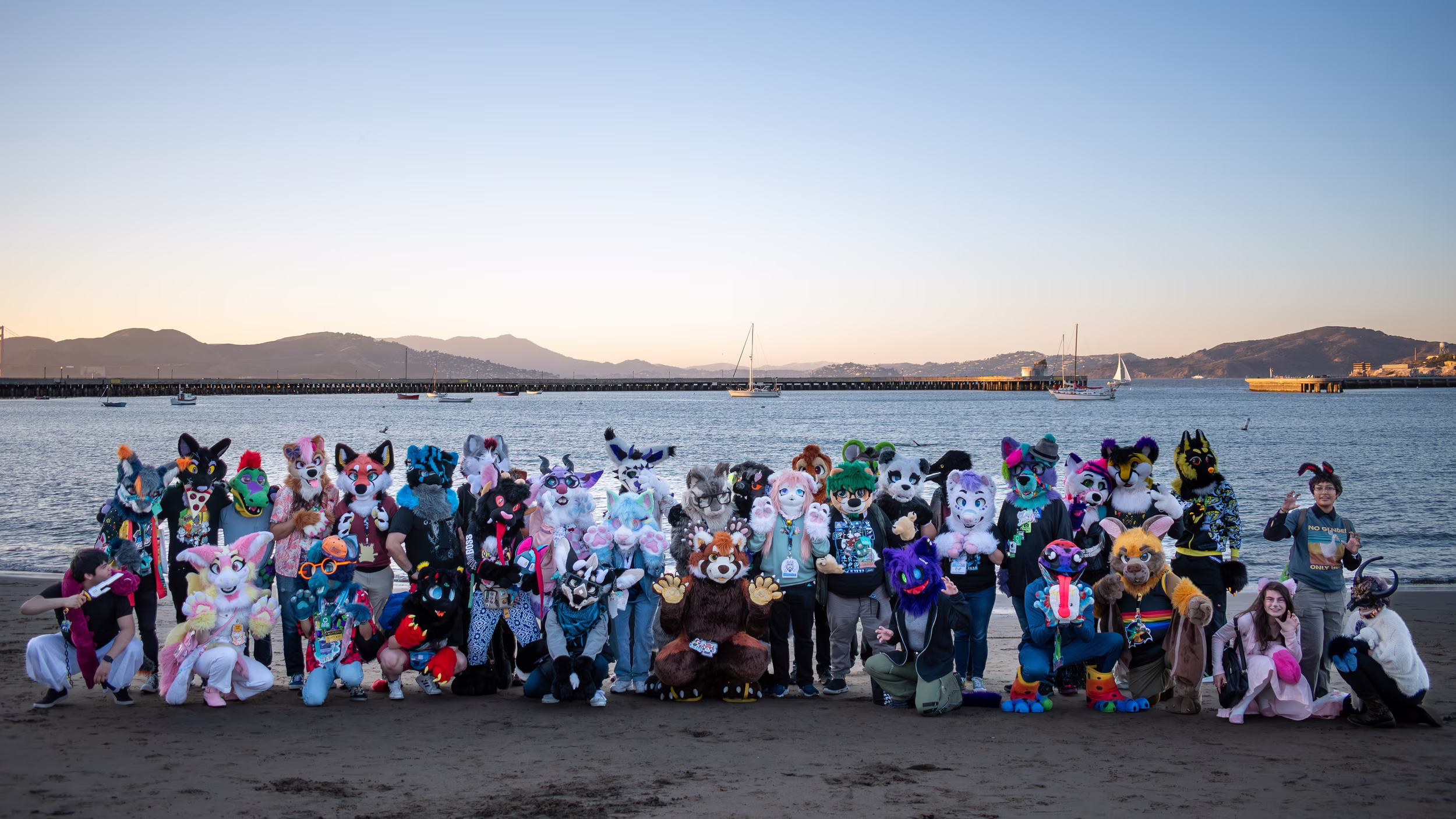 2024-10-19 - Beach Group Photo at Aquatic Park Cove - PawGoda (San Francisco, CA)